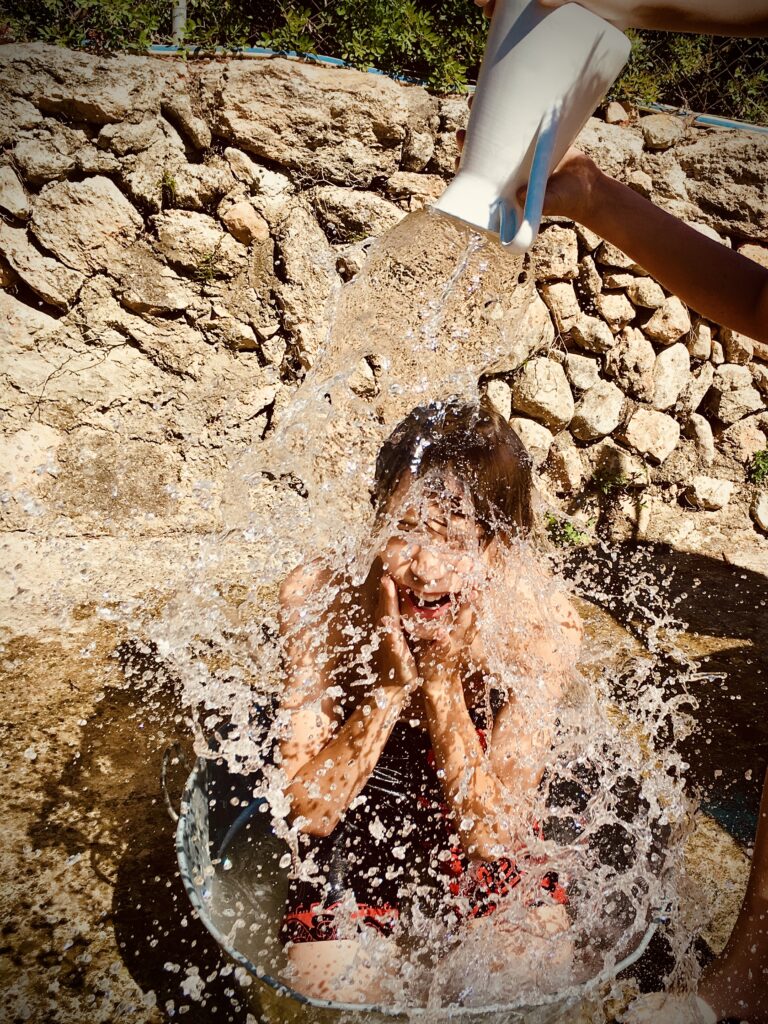 bathing off grid